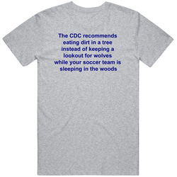 Cdc Recommends Eating Dirt Funny T Shirt Cdc Recommends Eating Dirt Funny T Shirt