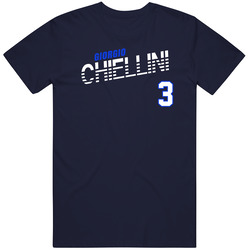 Giorgio Chiellini Italy Soccer Team Player T Shirt