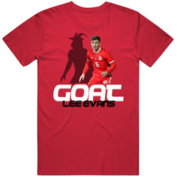 Lee Evans Goat Greatest Of All Time Wales Soccer T Shirt Lee Evans Goat Greatest Of All Time Wales Soccer T Shirt