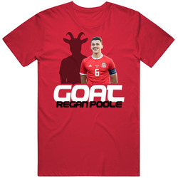 Regan Poole Goat Greatest Of All Time Wales Soccer T Shirt Regan Poole Goat Greatest Of All Time Wales Soccer T Shirt