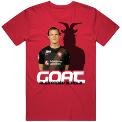 Alexander Scholz Denmark Soccer Goat T Shirt Alexander Scholz Denmark Soccer Goat T Shirt