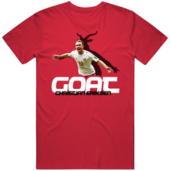 Christian Eriksen Denmark Soccer Goat T Shirt Christian Eriksen Denmark Soccer Goat T Shirt