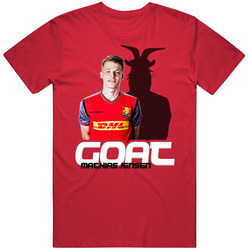Mathias Jensen Denmark Soccer Goat T Shirt Mathias Jensen Denmark Soccer Goat T Shirt