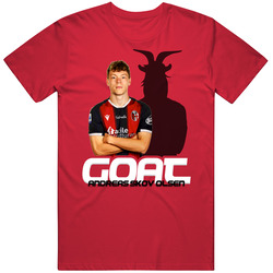 Andreas Skov Olsen Denmark Soccer Goat T Shirt Andreas Skov Olsen Denmark Soccer Goat T Shirt
