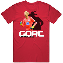 Jonas Lossl Denmark Soccer Goat T Shirt Jonas Lossl Denmark Soccer Goat T Shirt
