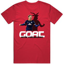 Jannik Vestergaard Denmark Soccer Goat T Shirt Jannik Vestergaard Denmark Soccer Goat T Shirt