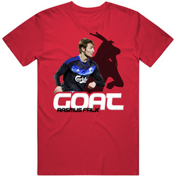 Rasmus Falk Denmark Soccer Goat T Shirt Rasmus Falk Denmark Soccer Goat T Shirt