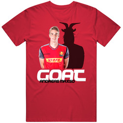 Andreas Maxso Denmark Soccer Goat T Shirt Andreas Maxso Denmark Soccer Goat T Shirt