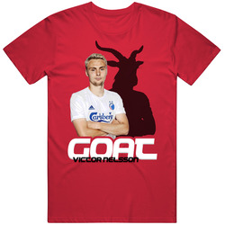 Victor Nelsson Denmark Soccer Goat T Shirt Victor Nelsson Denmark Soccer Goat T Shirt