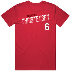 Andreas Christensen Denmark Soccer Team Player T Shirt Andreas Christensen Denmark Soccer Team Player T Shirt
