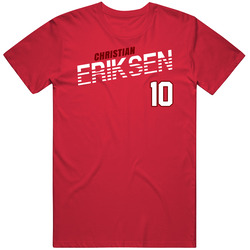 Christian Eriksen Denmark Soccer Team Player T Shirt Christian Eriksen Denmark Soccer Team Player T Shirt