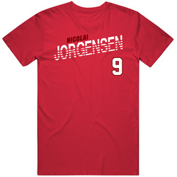Nicolai Jorgensen Denmark Soccer Team Player T Shirt Nicolai Jorgensen Denmark Soccer Team Player T Shirt