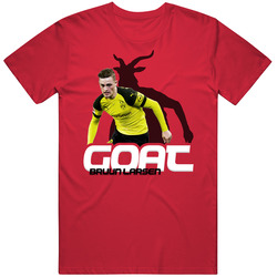 Bruun Larsen Denmark Soccer Goat T Shirt