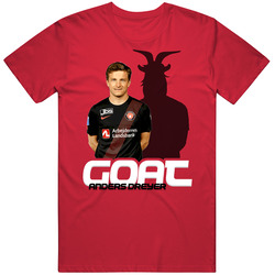 Anders Dreyer Denmark Soccer Goat T Shirt