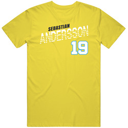 Sebastian Andersson 19 Sweden Soccer Team Player T Shirt