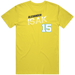 Alexander Isak 15 Sweden Soccer Team Player T Shirt