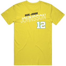 Karl-johan Johnsson 12 Sweden Soccer Team Player T Shirt