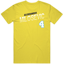 Aleksander Milosevic 4 Sweden Soccer Team Player T Shirt