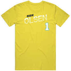 Robin Olsen 1 Sweden Soccer Team Player T Shirt