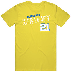 Oleksandr Karavaev 21 Ukraine Soccer Team Player T Shirt