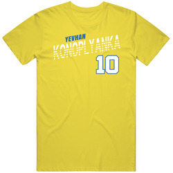 Yevhen Konoplyanka 10 Ukraine Soccer Team Player T Shirt
