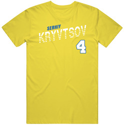 Serhiy Kryvtsov 4 Ukraine Soccer Team Player T Shirt