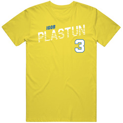 Igor Plastun 3 Ukraine Soccer Team Player T Shirt