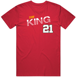 Tom King 21 Wales Soccer Team Player T Shirt