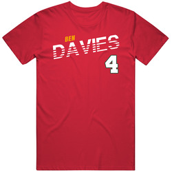 Ben Davies 4 Wales Soccer Team Player T Shirt