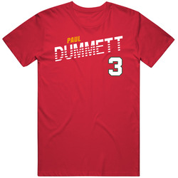 Paul Dummett 3 Wales Soccer Team Player T Shirt