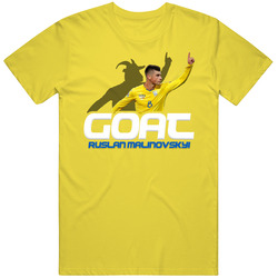 Ruslan Malinovskyi Goat Greatest Of All Time Ukraine Soccer T Shirt