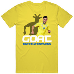 Roman Yaremchuk Goat Greatest Of All Time Ukraine Soccer T Shirt