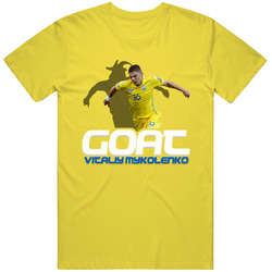 Vitaliy Mykolenko Goat Greatest Of All Time Ukraine Soccer T Shirt