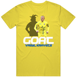 Vasyl Kravets Goat Greatest Of All Time Ukraine Soccer T Shirt