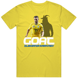 Oleksandr Karavaev Goat Greatest Of All Time Ukraine Soccer T Shirt