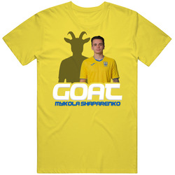 Mykola Shaparenko Goat Greatest Of All Time Ukraine Soccer T Shirt
