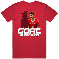 Albian Ajeti Goat Greatest Of All Time Switzerland Soccer T Shirt