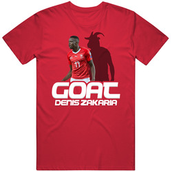 Denis Zakaria Goat Greatest Of All Time Switzerland Soccer T Shirt