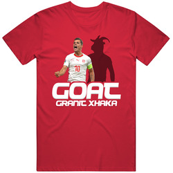Granit Xhaka Goat Greatest Of All Time Switzerland Soccer T Shirt