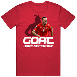 Haris Seferovic Goat Greatest Of All Time Switzerland Soccer T Shirt
