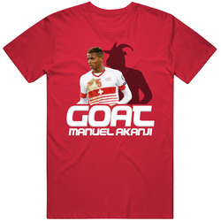 Manuel Akanji Goat Greatest Of All Time Switzerland Soccer T Shirt
