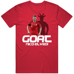 Nico Elvedi Goat Greatest Of All Time Switzerland Soccer T Shirt