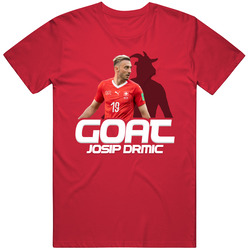 Josip Drmic Goat Greatest Of All Time Switzerland Soccer T Shirt