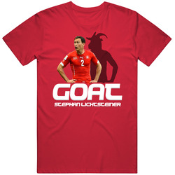 Stephan Lichtsteiner Goat Greatest Of All Time Switzerland Soccer T Sh