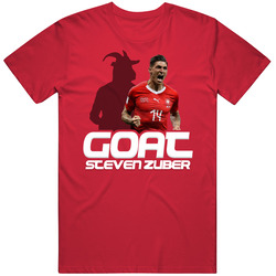 Steven Zuber Goat Greatest Of All Time Switzerland Soccer T Shirt