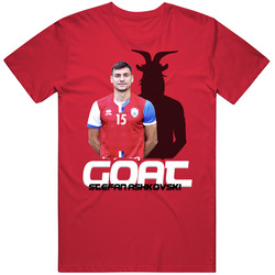 Stefan Ashkovski North Macedonia Soccer Goat T Shirt