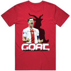 Robert Lewandowski Poland Soccer Goat T Shirt