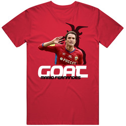 Mario Fernandes Russia Soccer Goat T Shirt