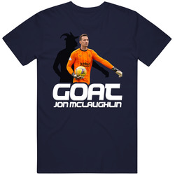 Jon Mclaughlin Goat Greatest Of All Time Scotland Soccer T Shirt