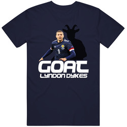 Lyndon Dykes Goat Greatest Of All Time Scotland Soccer T Shirt